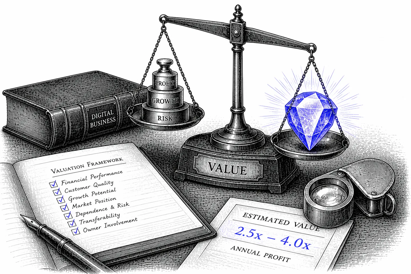 How to Value a Small Digital Business (Without a Broker)